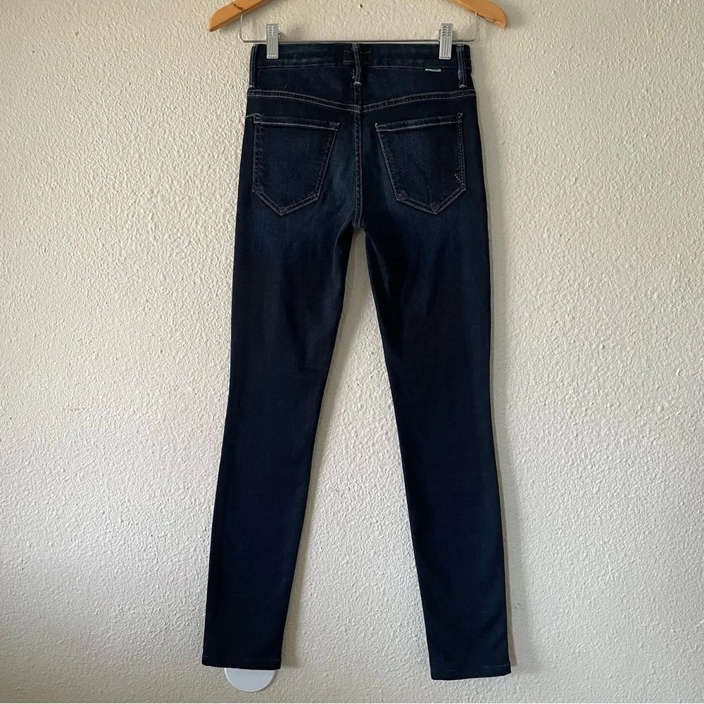 MOTHER High Waisted Looker Skinny Jeans in Coffee Tea or Me Women’s 24 Blue - Picture 9 of 16